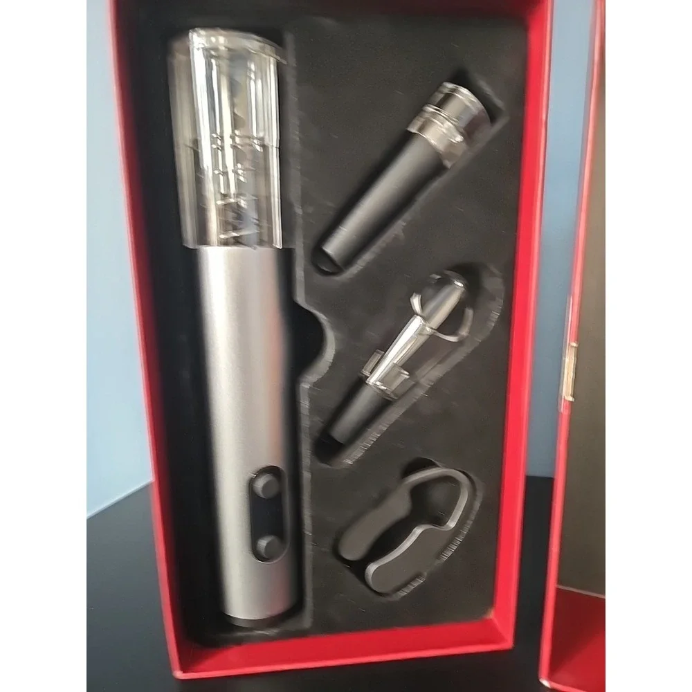 Moderne Elegance Electric Wine Opener‎ Vacuum Wine Stopper Pourer Foil Cutter